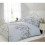 Eloise Duvet Cover Set - Duck Egg, Polyester-Cotton, Floral Foliage Pattern, Single 1