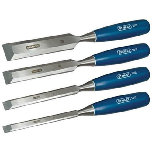 STANLEY Stanley 016130 5002 Bevel Edge Chisel Set and Oilstone (4 Pieces) 2
