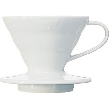 Hario 1-Piece Ceramic Coffee Dripper, White