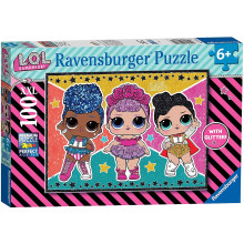 Ravensburger UK 12881 Ravensburger LOL Surprise XXL 100pc Jigsaw Puzzle with Glitter,