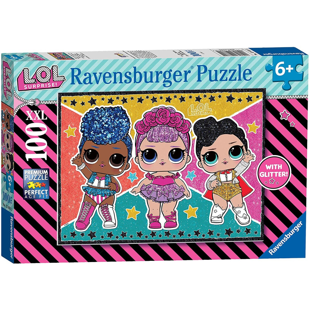 Ravensburger UK 12881 Ravensburger LOL Surprise XXL 100pc Jigsaw Puzzle With Glitter