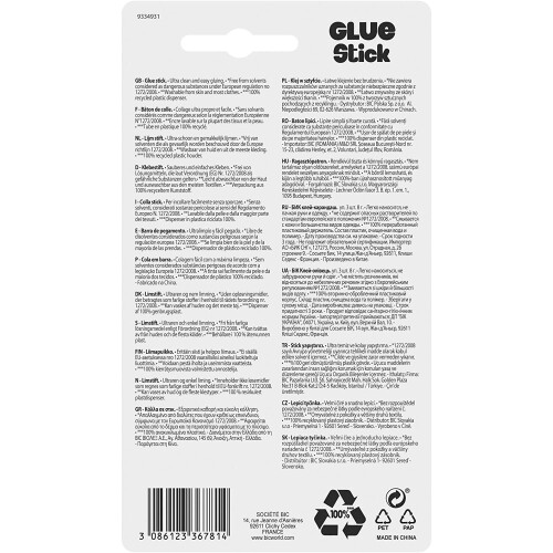 BIC BIC ECOlutions Glue Stick - 8 g, Pack of 3 1
