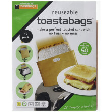 Toastabags Toast Bags 50 use (Pack of 10), Acrylic, Gold