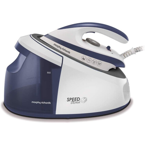 Morphy Richards 333202 Speed Steam Generator Iron Ceramic Soleplate, Lightweight & Fast, Teal