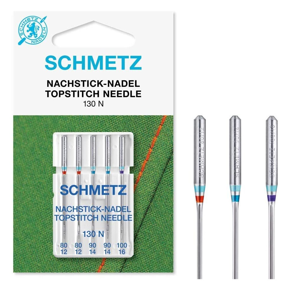 Schmetz Topstitch Sewing Machine Needles, Assorted Sizes