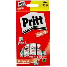 Pritt Glue Stick, Safe & Child-Friendly Craft Glue for Arts & Crafts Activities, Strong-Hold adhesive for School & Office Supplies, 10x11g Pritt Stick