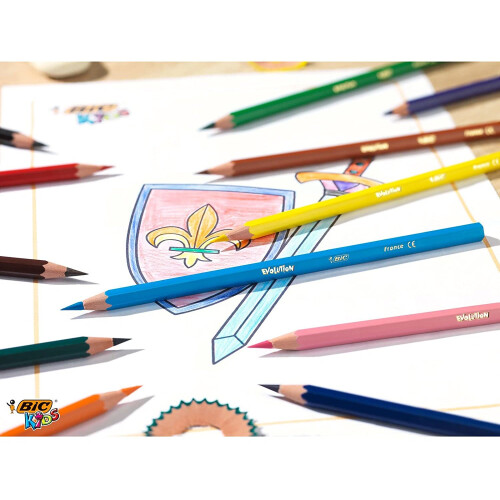 BIC BIC Kids Evolution Colouring Pencils - Assorted Colours, Pack of 36 1