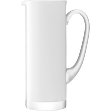 LSA International BS08 Basis Jug 1.5L White – Elegant Glass Jug for Serving Chilled Drinks