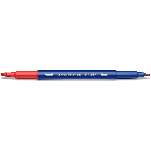 Staedtler Staedtler Double-Ended Calligraphy Pen Pack of 12 Assorted Colours 1