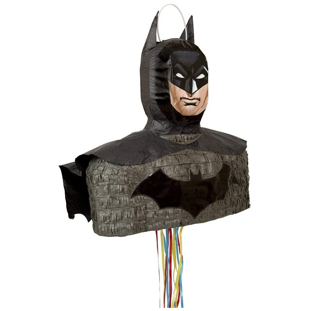 Unique Party 66185 - Batman Pinata, Shaped Pull String