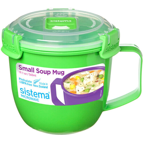 Sistema Sistema Microwave Soup Mug to Go-565 ml, Assorted Colours 1
