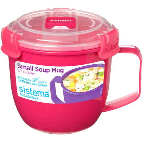 Sistema Sistema Microwave Soup Mug to Go-565 ml, Assorted Colours 2