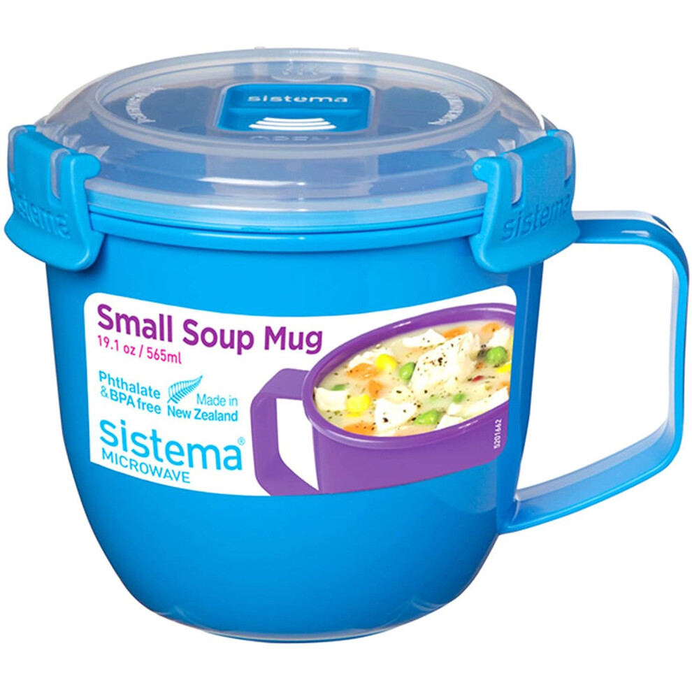 Sistema Microwave Soup Mug to Go-565 ml, Assorted Colours