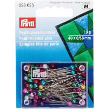 Prym Pearl-Headed Pins Assorted col 0.58 x 40 mm