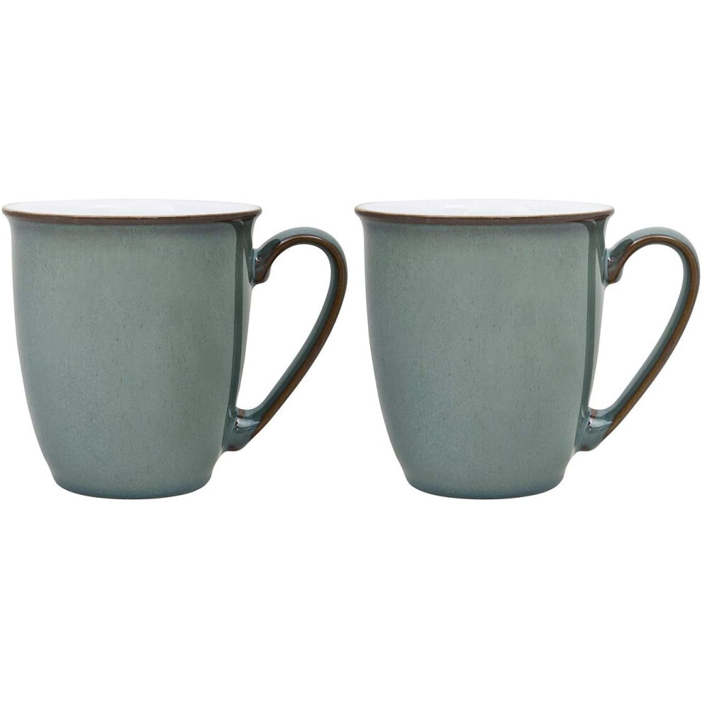 Denby Regency Green 2 Piece Coffee Beaker/Mug Set