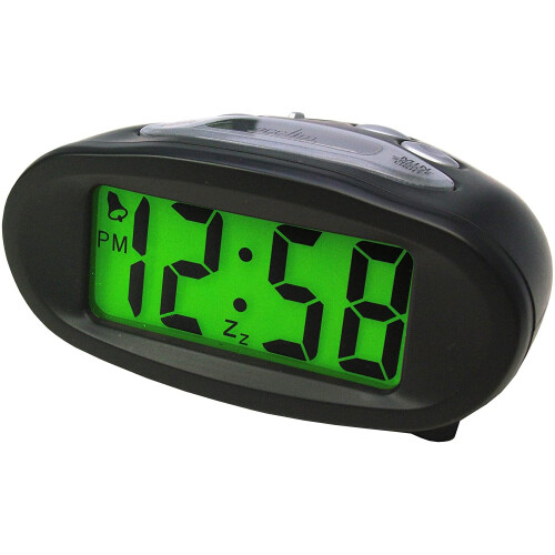 Acctim Acctim 14193 Eclipse Solar Dual Power Alarm Clock, Black