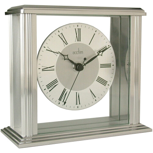 Acctim Acctim 36247 Hamilton Mantel Clock, Silver Effect