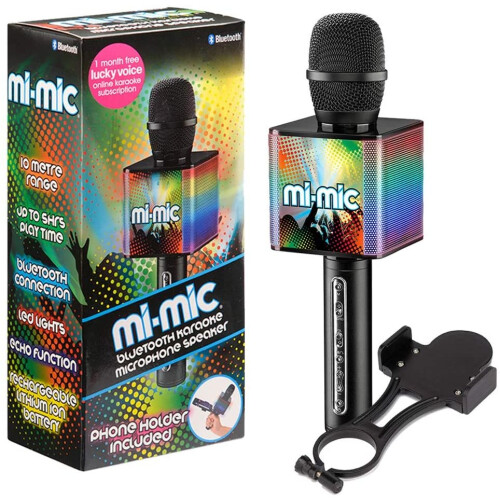 Mi Mic TY6086 Kids Karaoke Microphone with Phone Holder and Voice