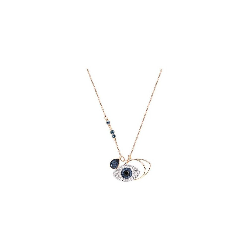 Swarovski Symbolic Evil Eye Pendant, Blue, Mixed Metal Finish