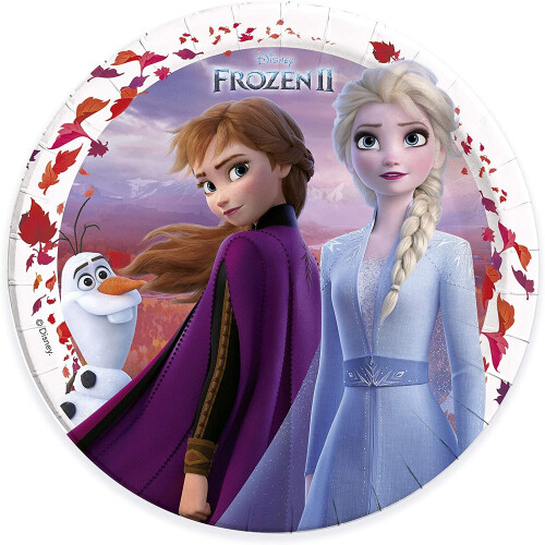Disney 8 Frozen 2 Paper Plates 23 cm