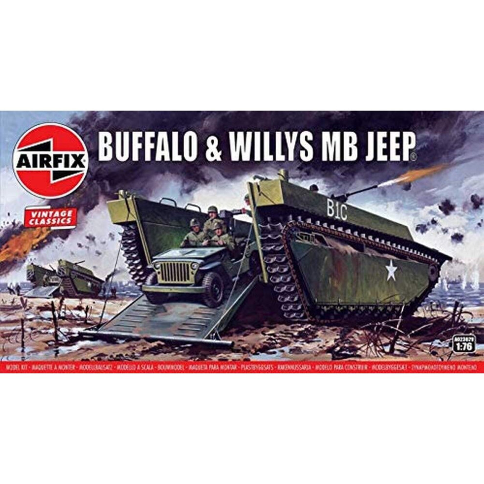 Airfix A02302V Buffalo Amphibian LVT and Jeep