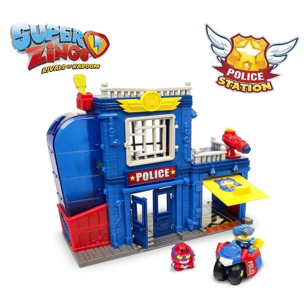 SUPERZINGS - Police Station, with 2 exclusive SuperZings figurines