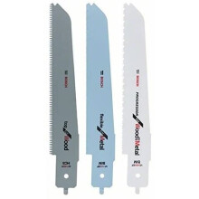 Bosch Professional 2608656934 3-Piece Jigsaw Blade Set for Bosch Multisaw PFZ 500 E M 1142 H M 3456 XF M 1122 EF, Silver