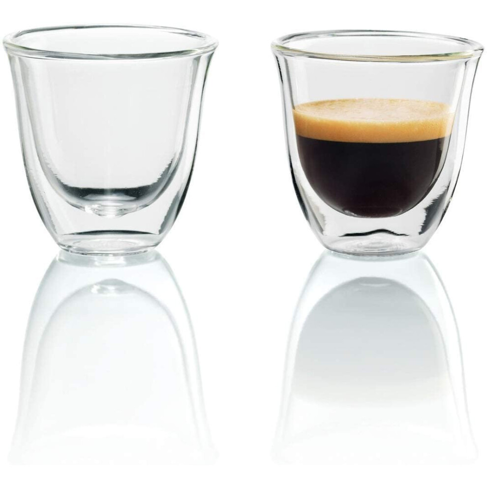 Delonghi 5513214591 Espresso Thermo Glasses - Pack of 2