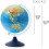 Exerz 32cm Relief Illuminated AR GLOBE with Cable Free LED Light- Physical/Political Dual Map- Augmented Reality App iOS Android - Light Up Globe 4