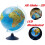 Exerz 32cm Relief Illuminated AR GLOBE with Cable Free LED Light- Physical/Political Dual Map- Augmented Reality App iOS Android - Light Up Globe 1