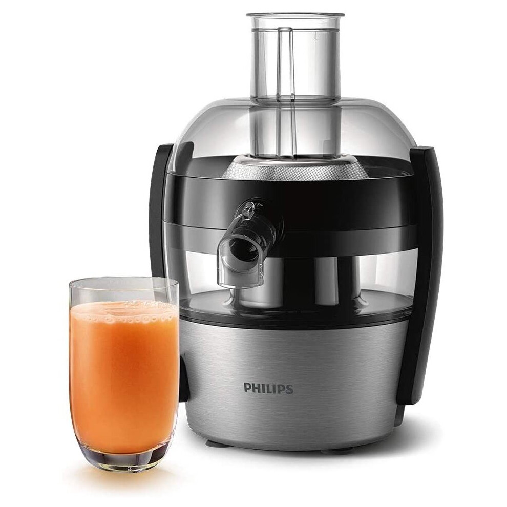 Philips HR1836/01 Viva Collection Compact Juicer, 1.5 Litre, 500 Watt - Brushed Aluminium