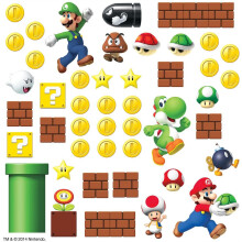 Roommates RMK2351SCS Super Mario Land Wall Stickers, Multi-Colour, 12.7 x 2.2 x 27 cm