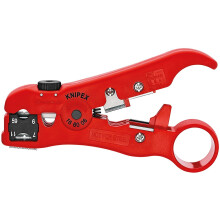 KNIPEX 16 60 06 SB Wire stripping tool for coax and data cable 125 mm (Blister Packed)