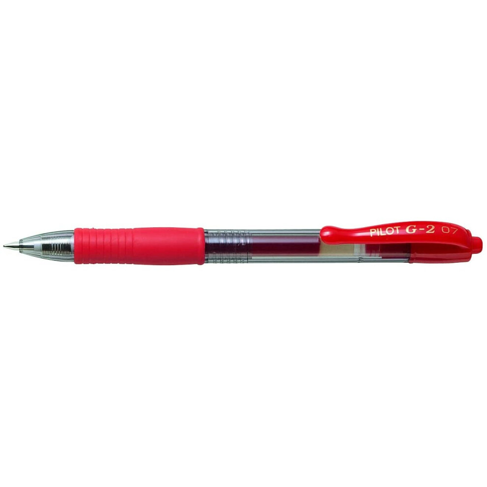 Pilot G207 Retractable Gel Rollerball 0.7 mm Tip (Single Pen) - Red