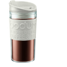 Bodum Caffettiera Cafetiere, plastic, Blanc, Transparent, 0.35 L