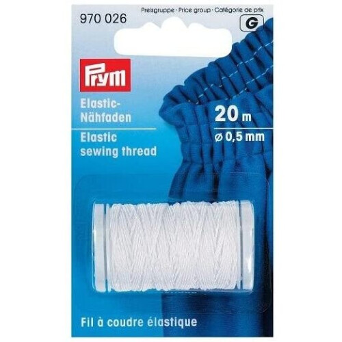 Prym Prym Elastic Sewing Thread 0.5 mm White