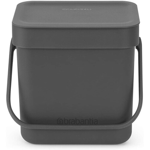 Brabantia Brabantia Food Waste Caddy, Grey, Small 1