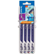 FriXion Fineliner - Set of 4 - Black, Blue, Red, Green - Fine Point