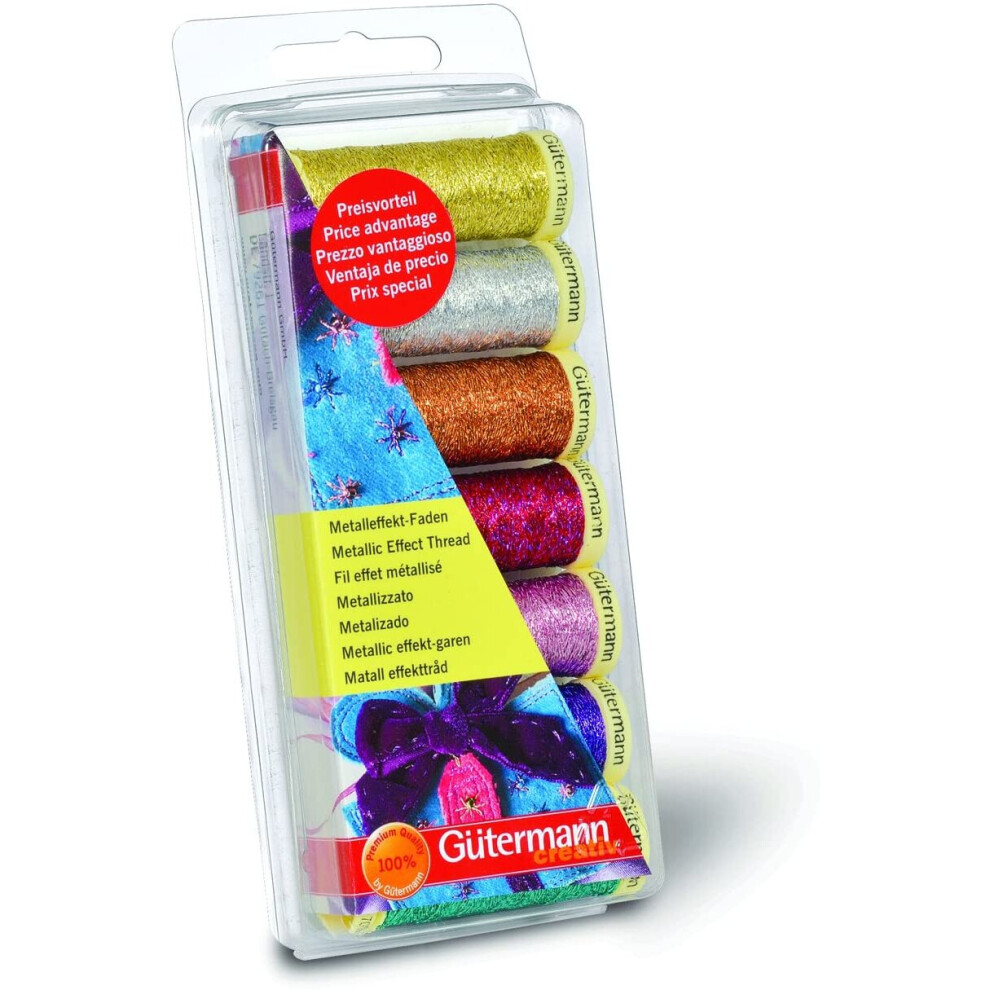 Gütermann Gutermann Thread Set: Metallic Effect: 7 X 50M