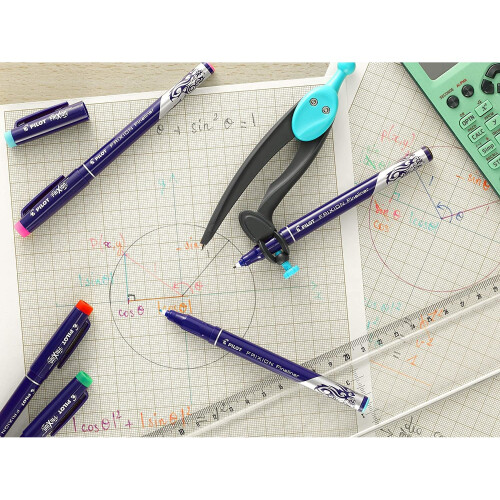 Pilot FriXion Fineliner Felt-Tip Pens Pack of 12 Assorted Colours 2