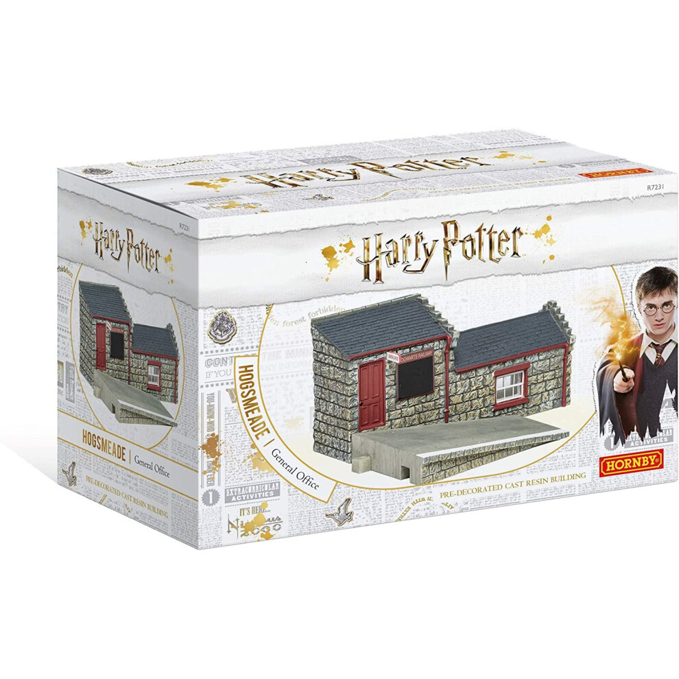 Hornby R7231 Hogsmeade Station General Office Resin Building, Multi Colour