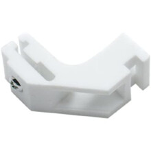 Merriway BH01576 Curtain Rail Brackets for Whiteline Harrison Curtain Track Glider Rail, White Nylon, Pack of 6
