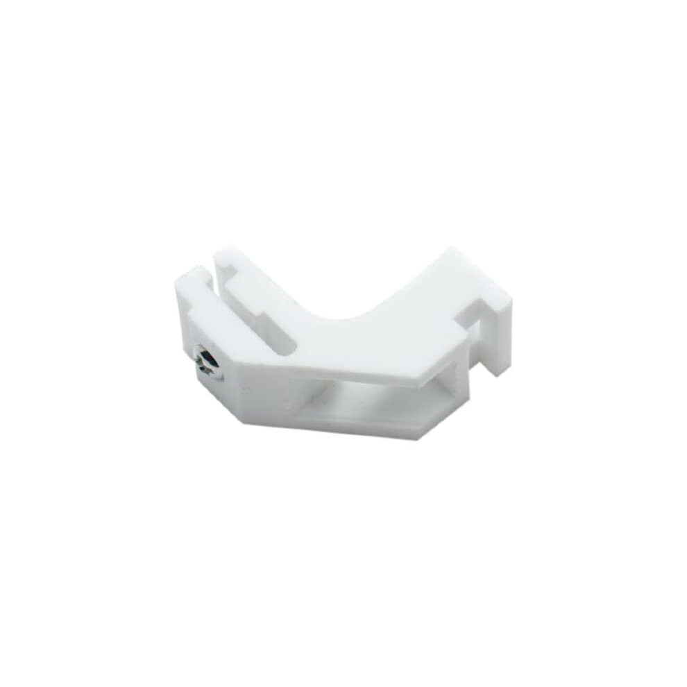 MerriwayÂ® BH01576 Curtain Rail Brackets For Whiteline Harrison Curtain Track Glider Rail Slide White Nylon - Pack Of 6