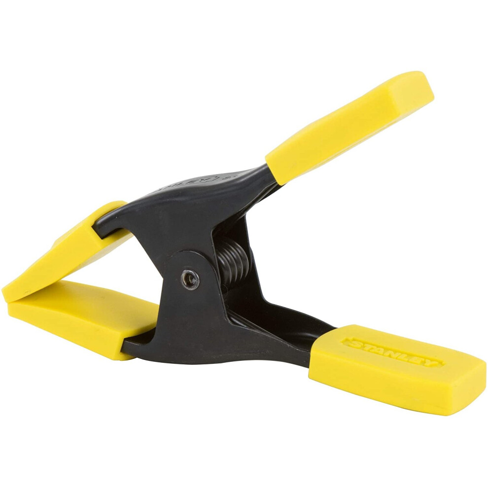 Stanley 9-83-080 50mm (2') Metal Spring Clamp, Yellow/Black, 50 mm