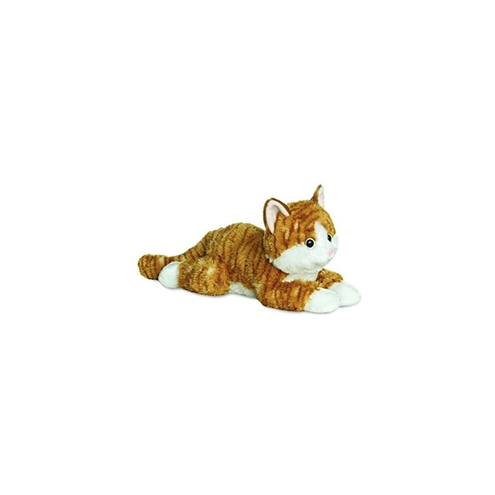 Aurora World Aurora, Flopsies, Chester, 31456, 12 Inches, Cuddly Toy, Tabby Cat, Ginger And White - Plush Soft Toy