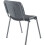 Office Hippo Heavy Duty Stackable Reception Chair, Black Frame, Fabric, Charcoal 3