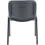 Office Hippo Heavy Duty Stackable Reception Chair, Black Frame, Fabric, Charcoal 2
