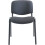 Office Hippo Heavy Duty Stackable Reception Chair, Black Frame, Fabric, Charcoal 4
