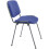 Office Hippo Heavy Duty Stackable Reception Chair, Black Frame, Fabric, Royal Blue 5
