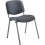 Office Hippo Heavy Duty Stackable Reception Chair, Black Frame, Fabric, Charcoal 1
